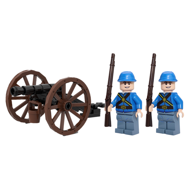 Union Army Civil War Battlepack with Cannon and 2x Union Soldier Minifigures