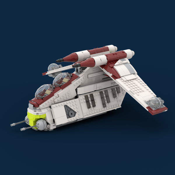 Custom Republic Gunship - with 4 Minifigures - PREORDER